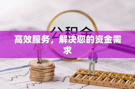 新疆高效服务，解决您的资金需求