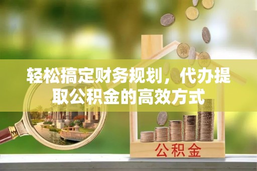 新疆轻松搞定财务规划，代办提取公积金的高效方式