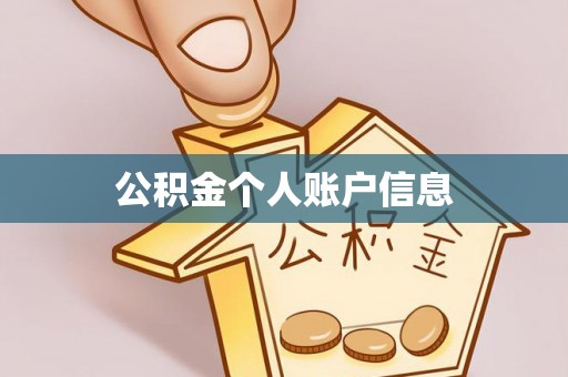 新疆公积金个人账户信息