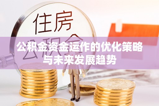 新疆公积金资金运作的优化策略与未来发展趋势