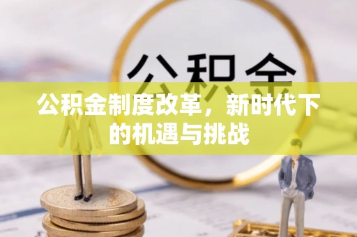 新疆公积金制度改革，新时代下的机遇与挑战