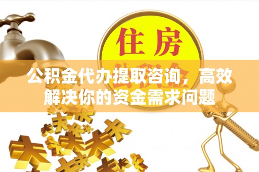新疆公积金代办提取咨询，高效解决你的资金需求问题