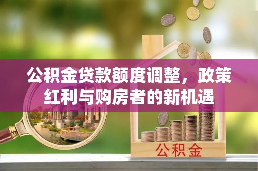 新疆公积金贷款额度调整，政策红利与购房者的新机遇