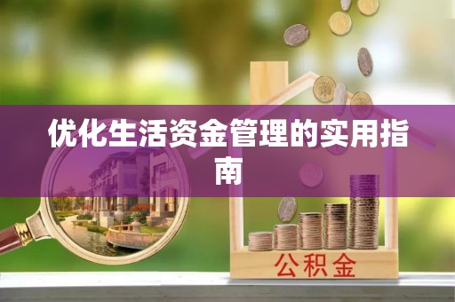 新疆优化生活资金管理的实用指南