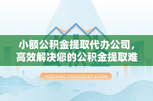 新疆小额公积金提取代办公司，高效解决您的公积金提取难题