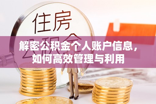 新疆解密公积金个人账户信息，如何高效管理与利用