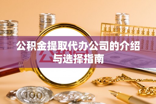 新疆公积金提取代办公司的介绍与选择指南