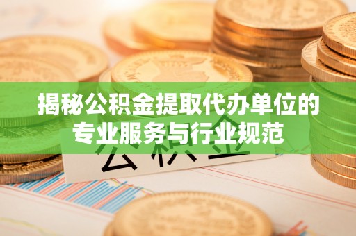 新疆揭秘公积金提取代办单位的专业服务与行业规范