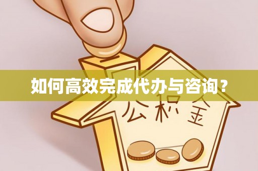 新疆如何高效完成代办与咨询？