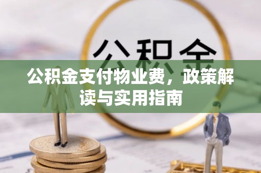 新疆公积金支付物业费，政策解读与实用指南