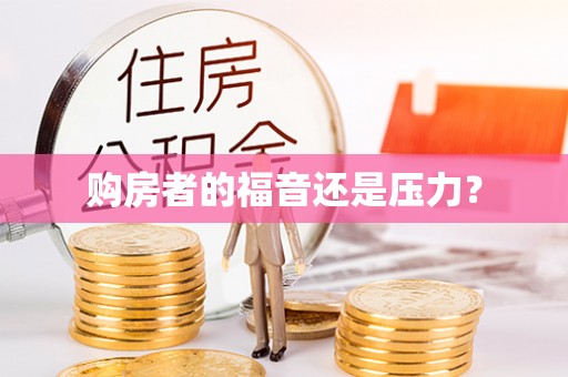 新疆购房者的福音还是压力？
